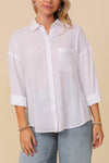 French Girl Linen Button Down Shirt