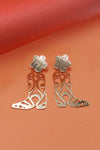 Western Cowgirl Boot Flower Earrings