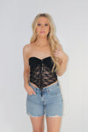 Lace It Up Tube Top
