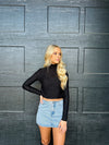 All Me Mockneck Top Black