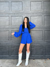 One Night Romper Blue