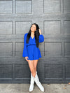One Night Romper Blue