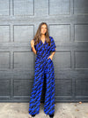 Knew Better Jumpsuit Black/Blue