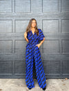 Knew Better Jumpsuit Black/Blue