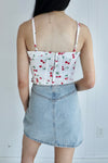 Yara Cherry Printed Corset