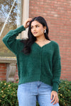Evergreen Fuzzy Sweater