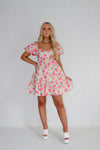 Chase Me Floral Babydoll Mini Dress