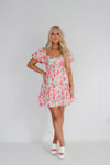 Chase Me Floral Babydoll Mini Dress