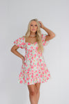 Chase Me Floral Babydoll Mini Dress