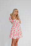 Chase Me Floral Babydoll Mini Dress
