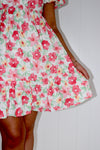 Chase Me Floral Babydoll Mini Dress
