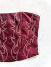 Rodeo Chic Leather Corset Top Maroon