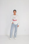 Bows & Cherries Sweatshirt White