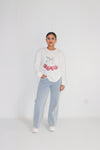 Bows & Cherries Sweatshirt White