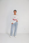Bows & Cherries Sweatshirt White