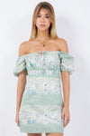 Piece Of Me Dress Green/Blue