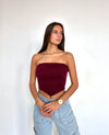 Never Ending Tube Top Maroon