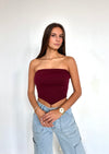 Never Ending Tube Top Maroon