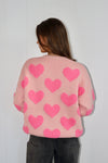 Heart Jacquard Knit Sweater