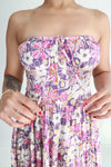 Lilies On Me Strapless Mini Dress