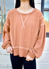 Chasing You Longsleeve Top Brown