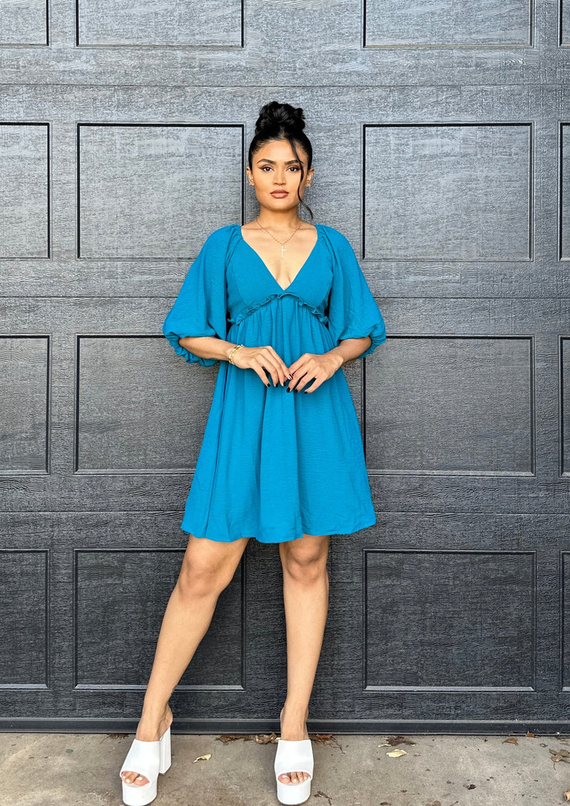 Whole Again Dress Teal