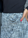 Social Season Rosette Tweed Skirt