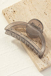 Acrylic Semi-Circle Claw Clip - 4 Colors