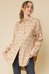 The Beckinsale Flannel Button-Up - Beige
