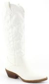 Going Down Cowgirl Boots White