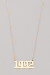 "The Birth Year" Gold Plated Necklace