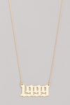 "The Birth Year" Gold Plated Necklace