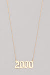 "The Birth Year" Gold Plated Necklace