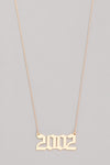 "The Birth Year" Gold Plated Necklace
