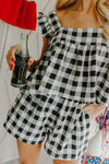 "Ready For Today" Black Gingham 2-Piece
