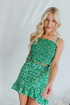 "What Makes Us Girls" Green Floral 2-Piece