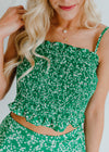 "What Makes Us Girls" Green Floral 2-Piece
