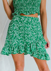 "What Makes Us Girls" Green Floral 2-Piece