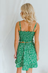 "What Makes Us Girls" Green Floral 2-Piece