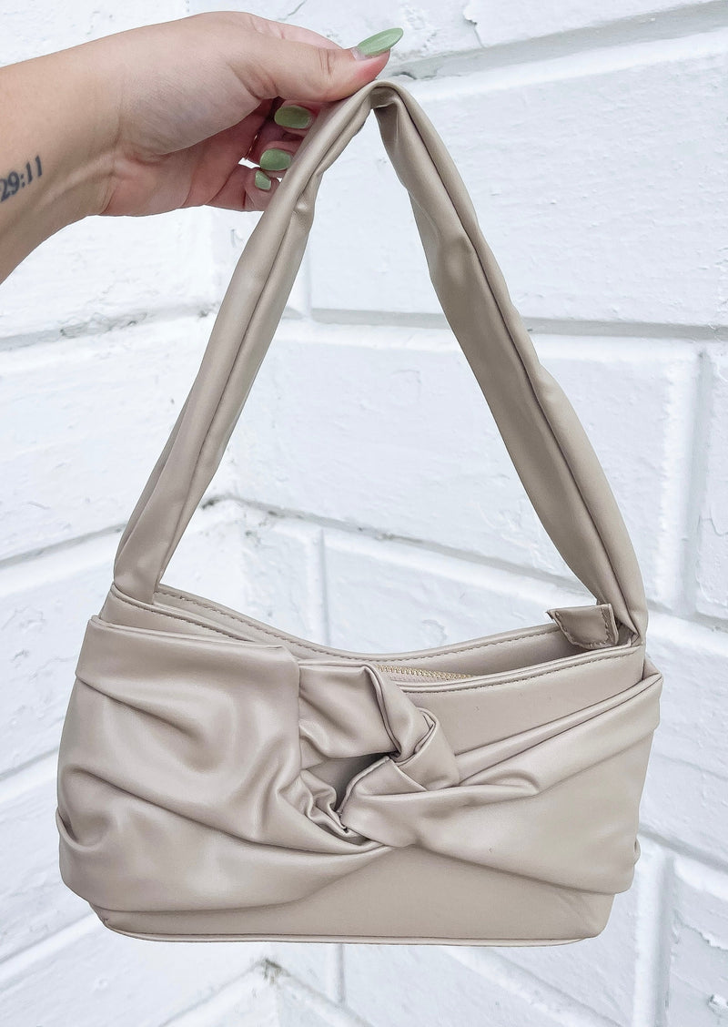 Faux Leather Knot Mini Purse