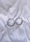 Chunky Hoop Earrings - Silver