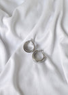 Chunky Hoop Earrings - Silver