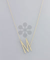 Metal Initial Pendant Necklace - 2 Colors