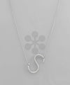Metal Initial Pendant Necklace - 2 Colors