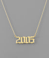 "The Birth Year" Gold Plated Necklace