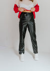 "The Sprouse" Crossover Faux Leather Pants
