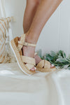 "Years Go By" Braided Straw Platform Sandals