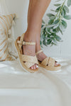 "Years Go By" Braided Straw Platform Sandals