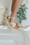 "Years Go By" Braided Straw Platform Sandals