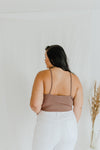 "Basic Necessity" Ribbed Crop Tank - Mocha (S-3XL)